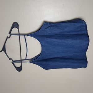 Hidden Denim Crop Tank Top